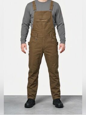 Strauss Men's Brown Work Overalls